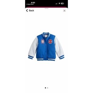 DreamWave Marvel Spider-Man Varsity Boys Jacket Size 4 Toddler Brand New